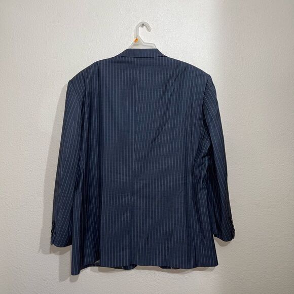 Oscar De La Renta 48 R Mens Pinstripe Soft Sport Coat Jacket 100.% Wool. - Picture 11 of 13